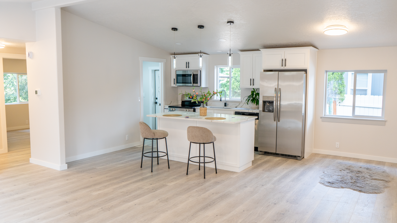 Finished modern kitchen remodel