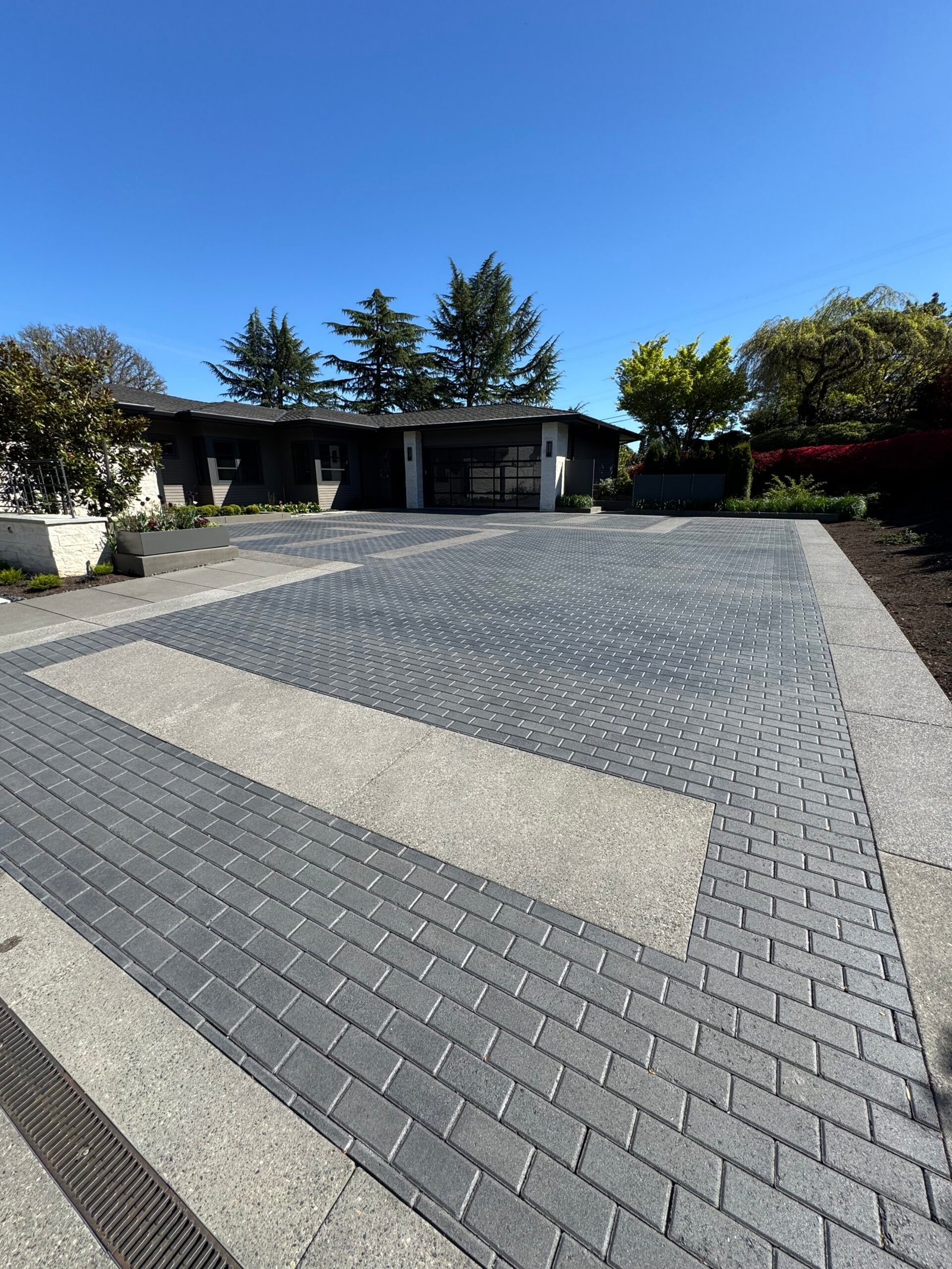 Paver patio and hardscape installation